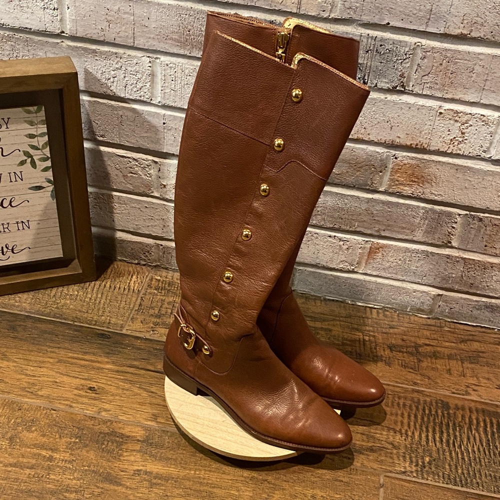 MICHAEL Michael Kors Tan Over the Knee Boots-rp